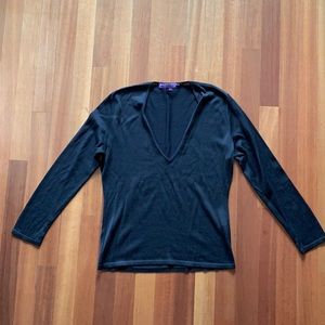 Ralph Lauren purple label top. 100% silk.